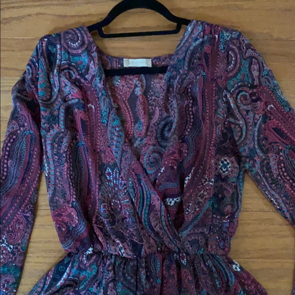 Altard State Pattern Deep V Romper - image 2